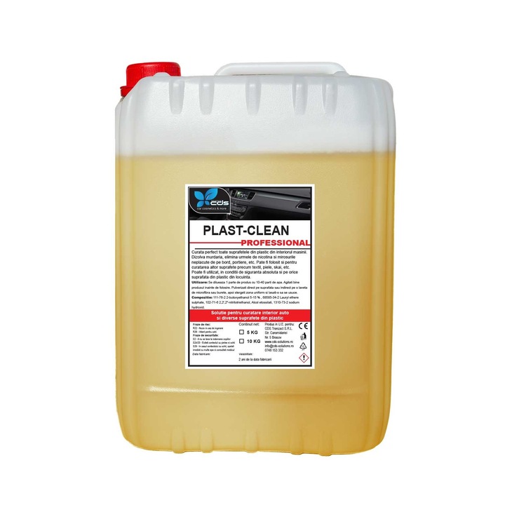 Solutie pentru curatat plastic auto PLAST CLEAN CDS Tranzact 10L