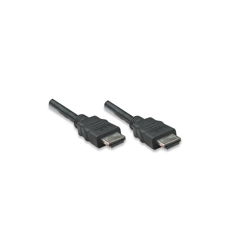 Cablu HDMI 19 pini, masculin, Negru, 1m