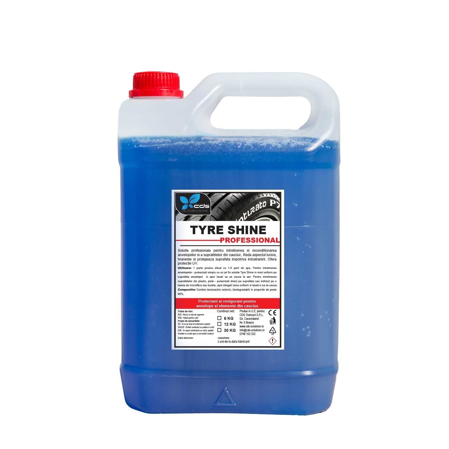 Solutie profesionala curatat anvelope TYRE SHINE CDS Tranzact 6L