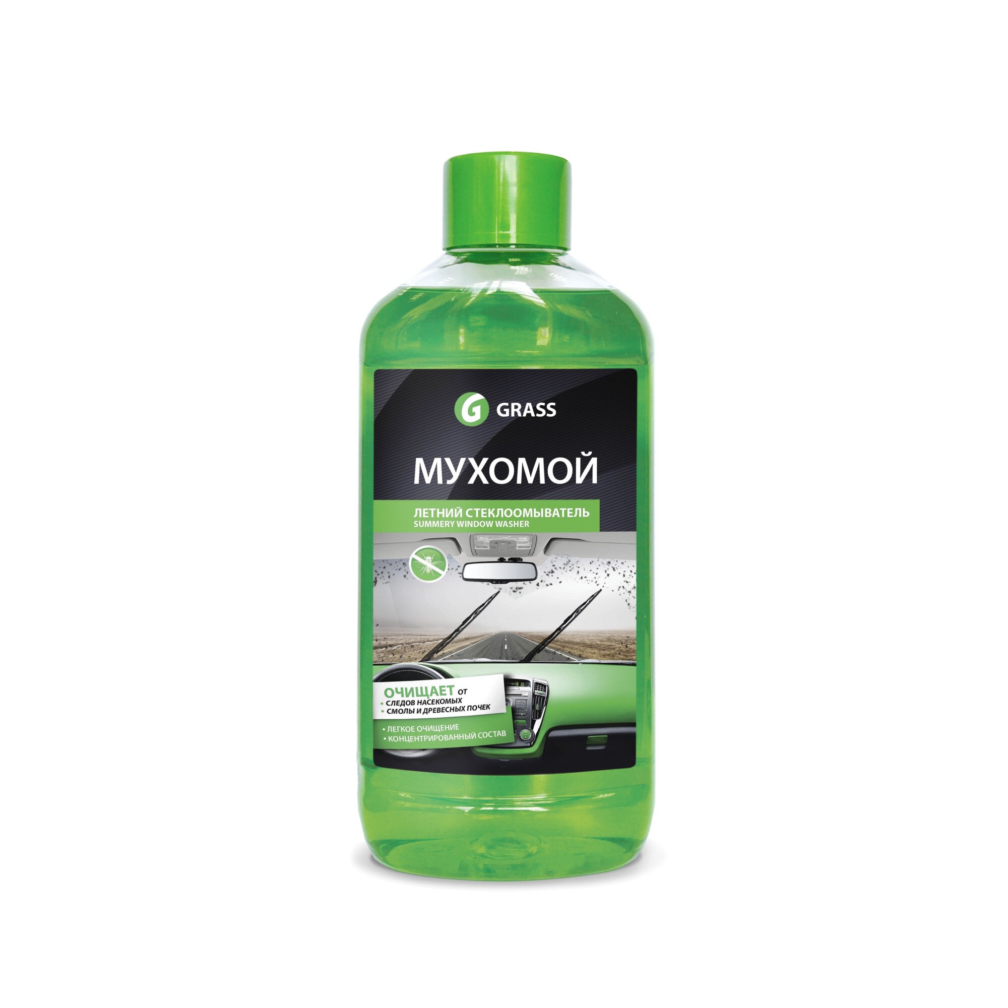 Solutie concentrata pentru curatare parbriz MOSQUITO CLEANER FLYWASH Grass 1L