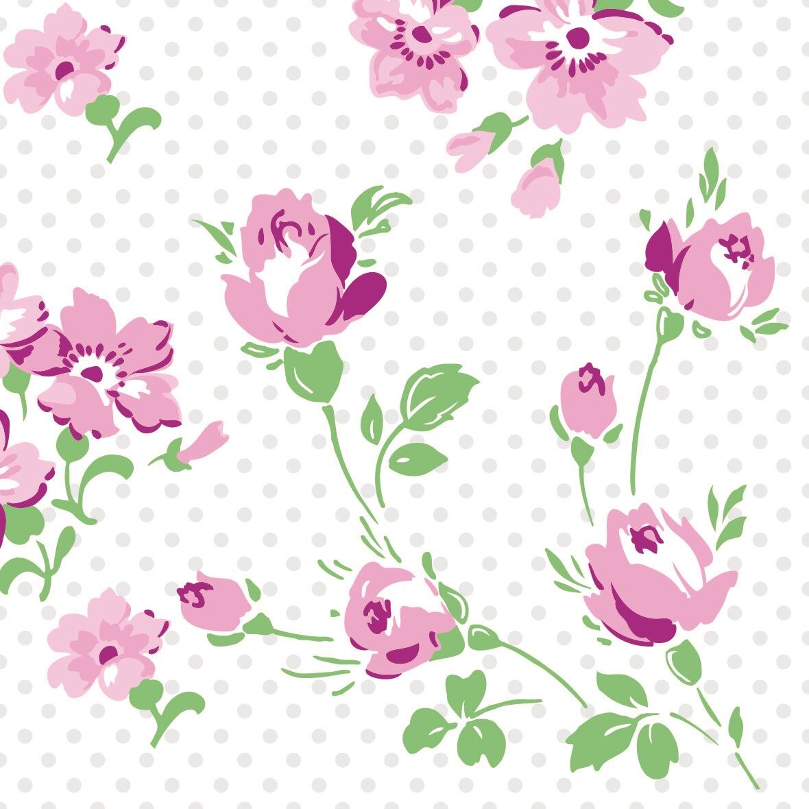 Set Servetele Inga, Pink / White, 40x40 cm, 50 bucati