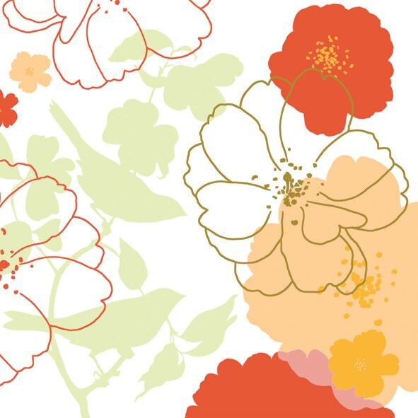 Set Servetele Kelly, Terracota, 40x40 cm, 50 bucati