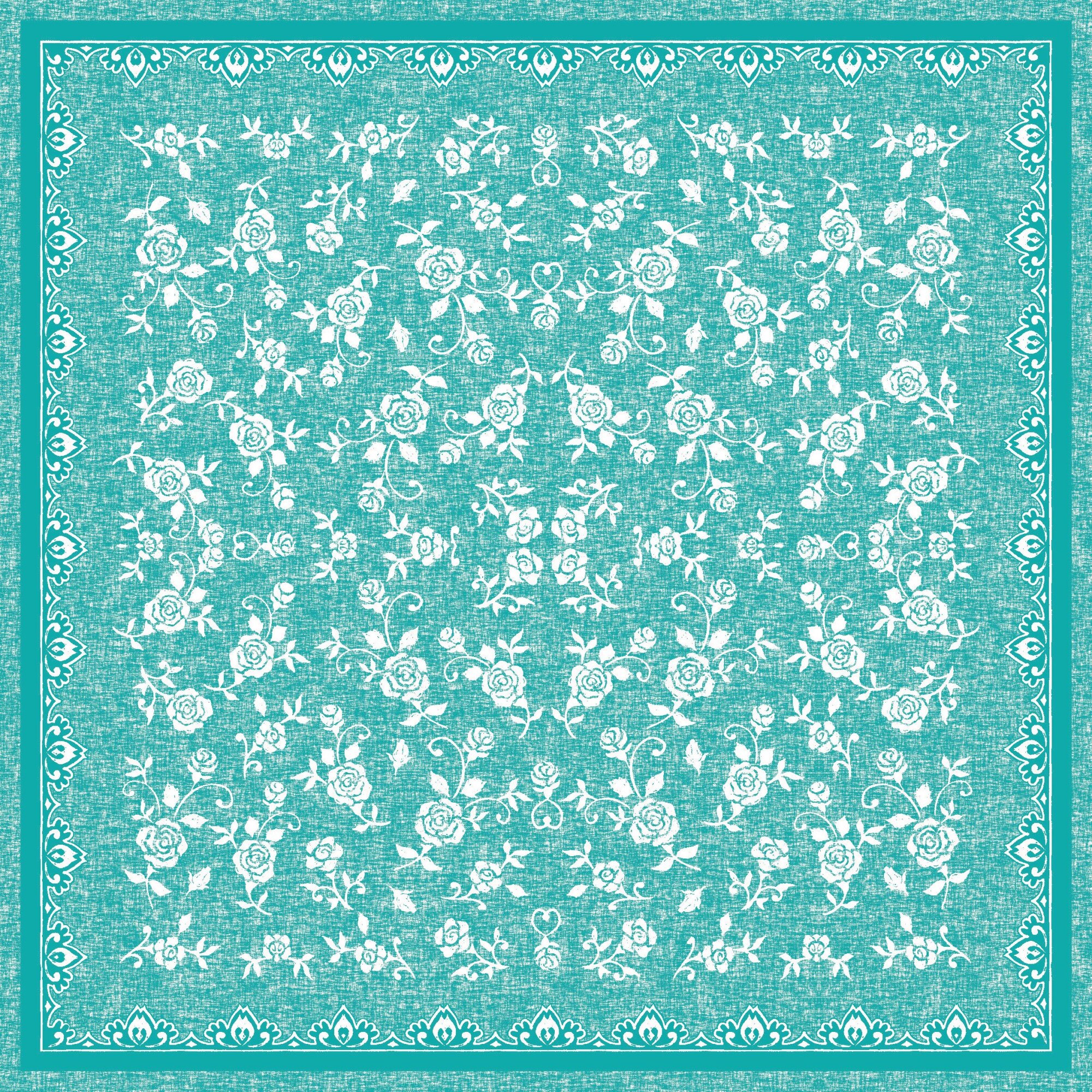 Set Servetele Lace, Turquois, 40x40 cm, 50 bucati