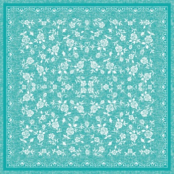 Set Servetele Lace, Turquois, 40x40 cm, 50 bucati Set Servetele Lace, Turquois, 40x40 cm, 50 bucati