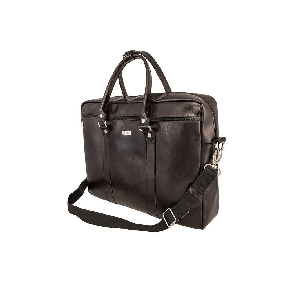 Geanta laptop Solier Kilbridge din piele naturala, Maro SL03