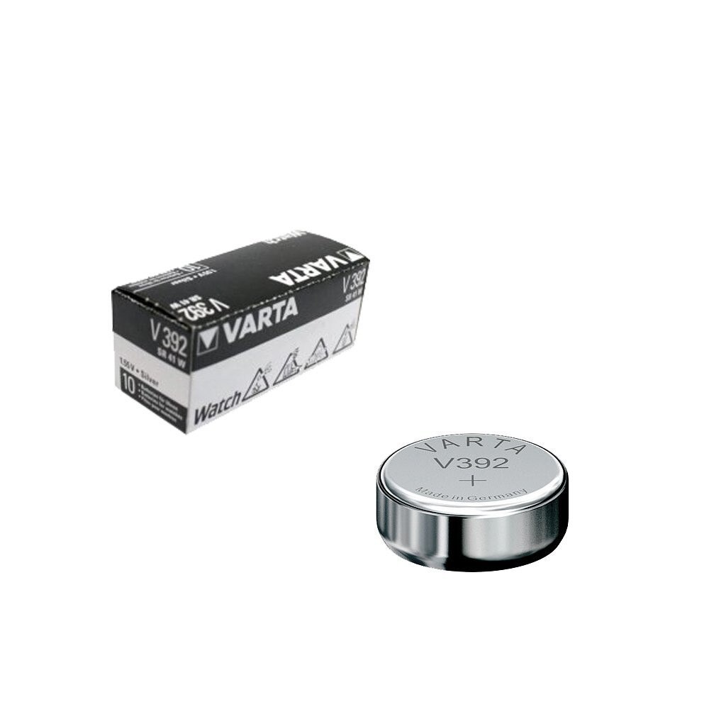 Baterie de ceas Varta V392 SR41 AG3 Silver Oxide 1.55V 0% Mercur , blister 1, set 10 baterii
