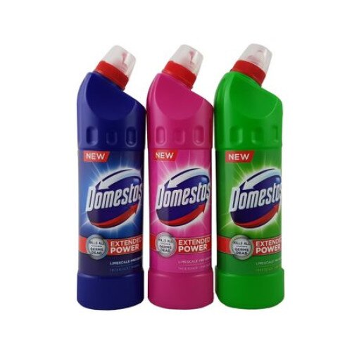 Set dezinfectant toaleta: Domestos Original, 750ml+Domestos Pink Fresh, 750ml+Domestos Pin, 750ml