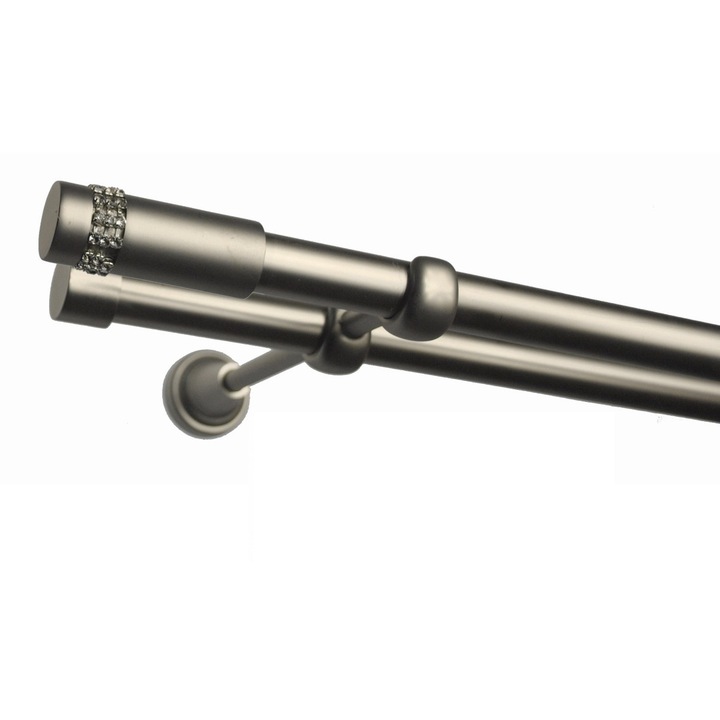 Galerie dubla - fara inele - XANTOS/19 -dubla - fara inele - 200 cm - crom mat