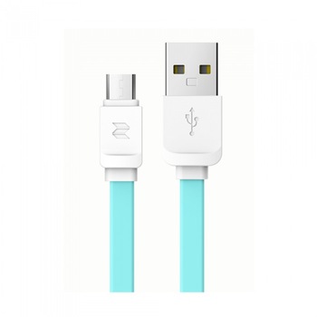 Cablu de date/incarcare Rockspace 0516 micro USB to USB, 100CM, Albastru Cablu de date/incarcare Rockspace 0516 micro USB to USB, 100CM, Albastru