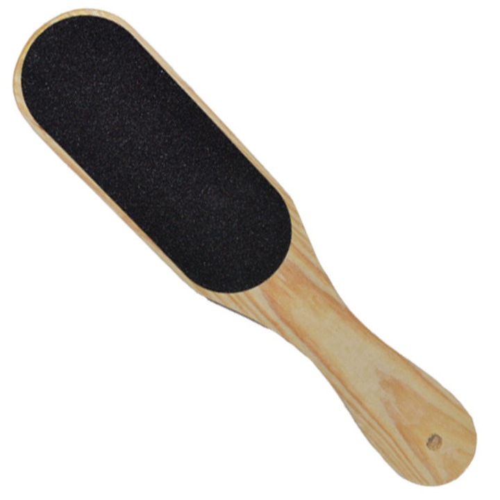 Pila abraziva cu maner din lemn, dubla pentru calcaie