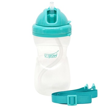 Cana cu pai si curea U-Grow A-1020, 300 ml Cana cu pai si curea U-Grow A-1020, 300 ml