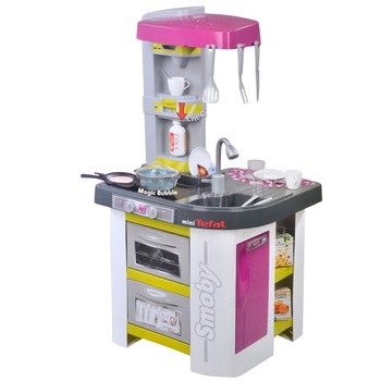 Bucatarie pentru copii Tefal cu masina de spalat vase, cuptor, frigider, filtru de cafea, chiuveta si alte accesorii ATS Bucatarie pentru copii Tefal cu masina de spalat vase, cuptor, frigider, filtru de cafea, chiuveta si alte accesorii ATS