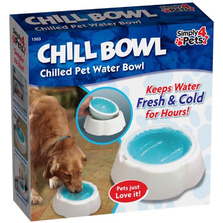 Itató tál kisállatoknak 450ml, 7x23 cm, Chill Bowl