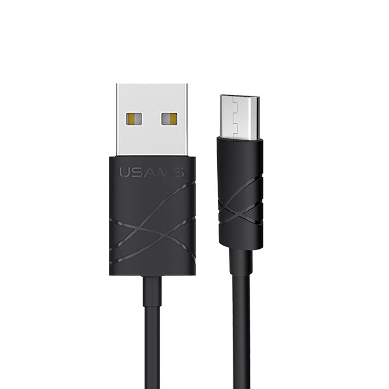 Cablu de incarcare, USAMS,Fast Charge, U-GEE Series, Android, 100CM, Negru