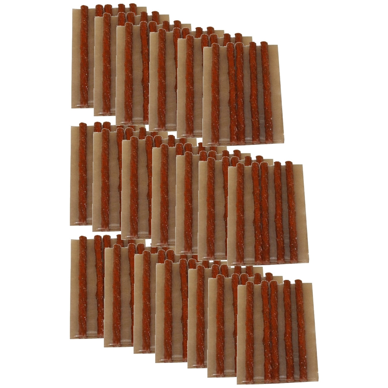 Set snur vulcanizare AERZETIX, 100 mm, 100 bucati, maro