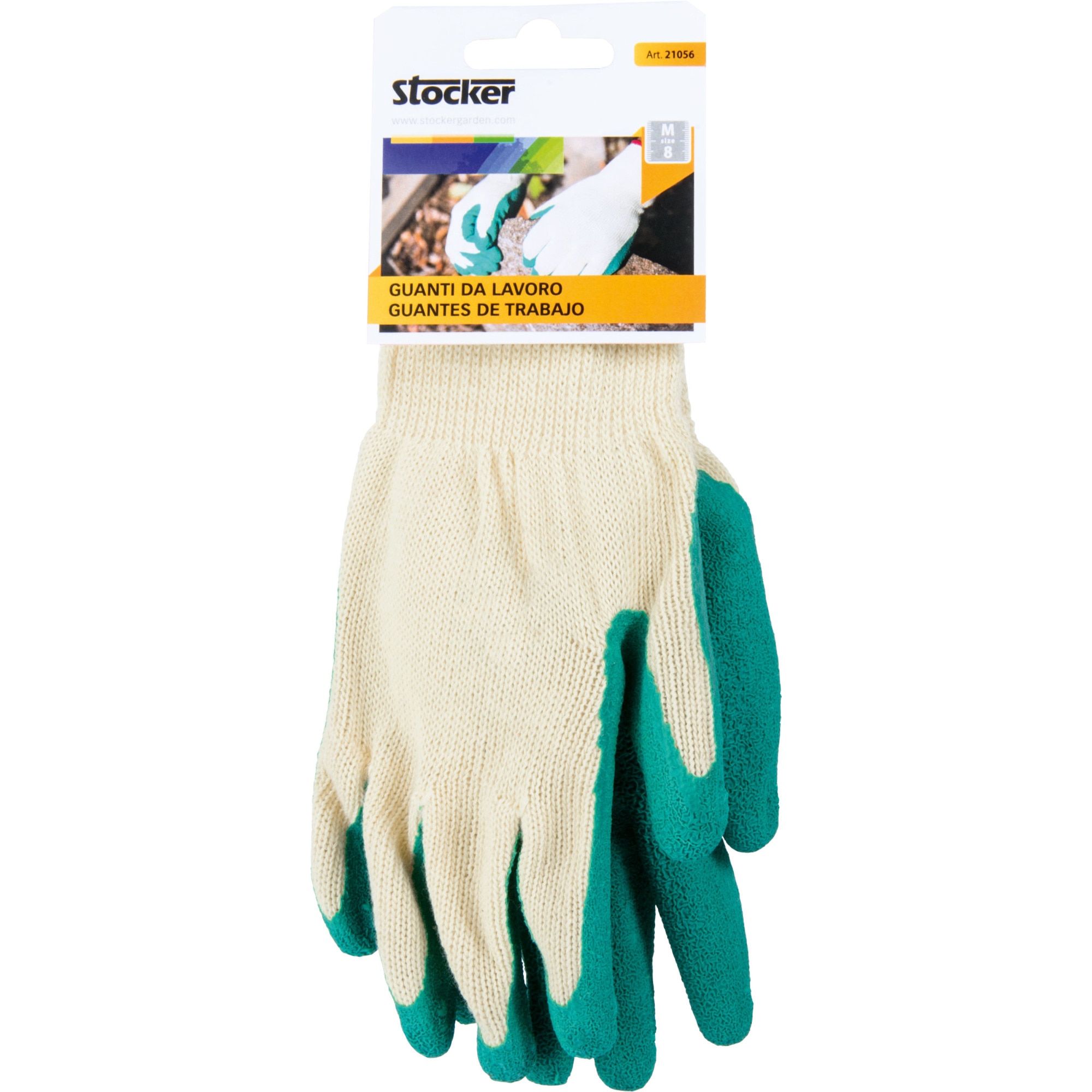 Manusi de lucru latex - verde inchis, marime M