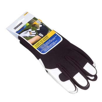 Manusi de lucru, palma din piele naturala, masura 9/M, culoare neagra Manusi de lucru, palma din piele naturala, masura 9/M, culoare neagra