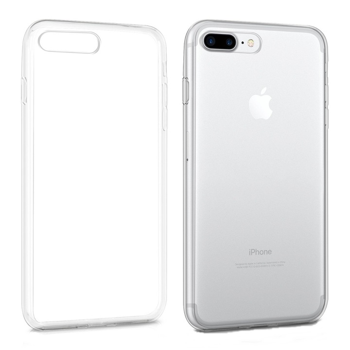 Husa Slim Silicon Iphone 7 Plus/8 Plus ,Transparent