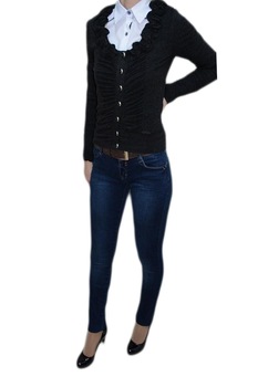 Blugi casual,curea fashion, D&J Exclusive, Albastru marin Blugi casual,curea fashion, D&J Exclusive, Albastru marin