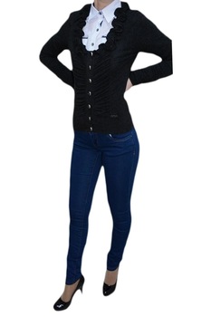 Blugi simpli, inchidere cu fermoar, D&J Exclusive, Albastru Blugi simpli, inchidere cu fermoar, D&J Exclusive, Albastru