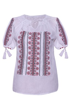 Bluza dama tip ie, Alb, dae521 Bluza dama tip ie, Alb, dae521