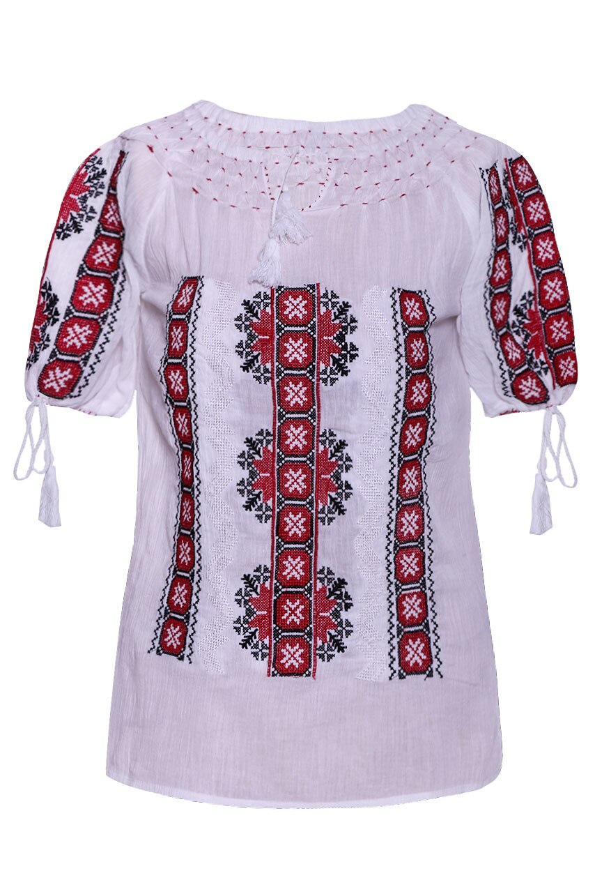 Bluza dama tip ie, Alb, dae526