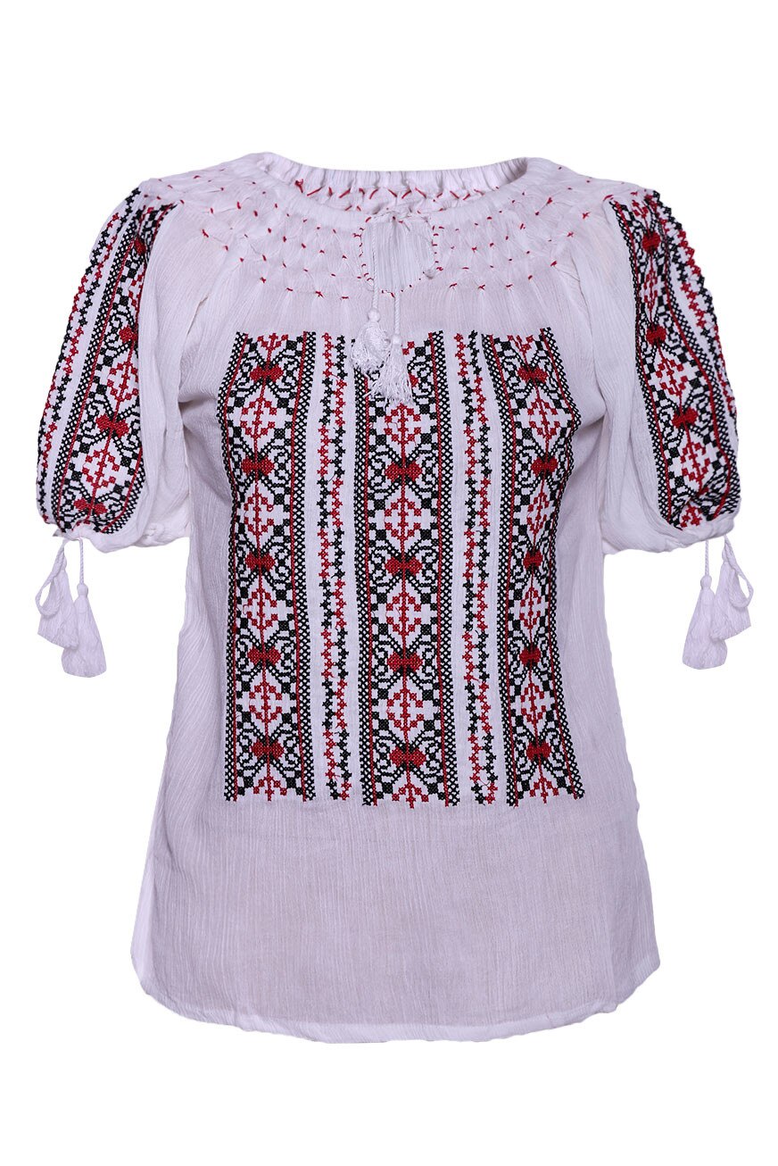 Bluza dama tip ie, Alb, dae532