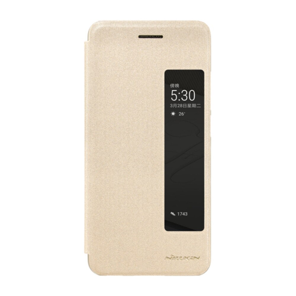 Husa flip Nillkin Sparkle pentru Huawei P20, auriu