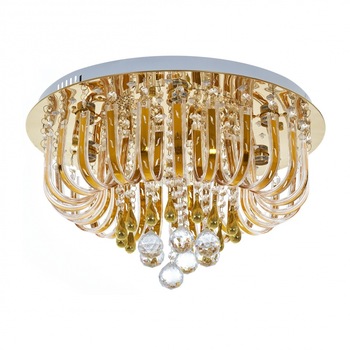 Plafoniera EL 1439/6 GD, 6x40W, LED, MP3, Aur Plafoniera EL 1439/6 GD, 6x40W, LED, MP3, Aur