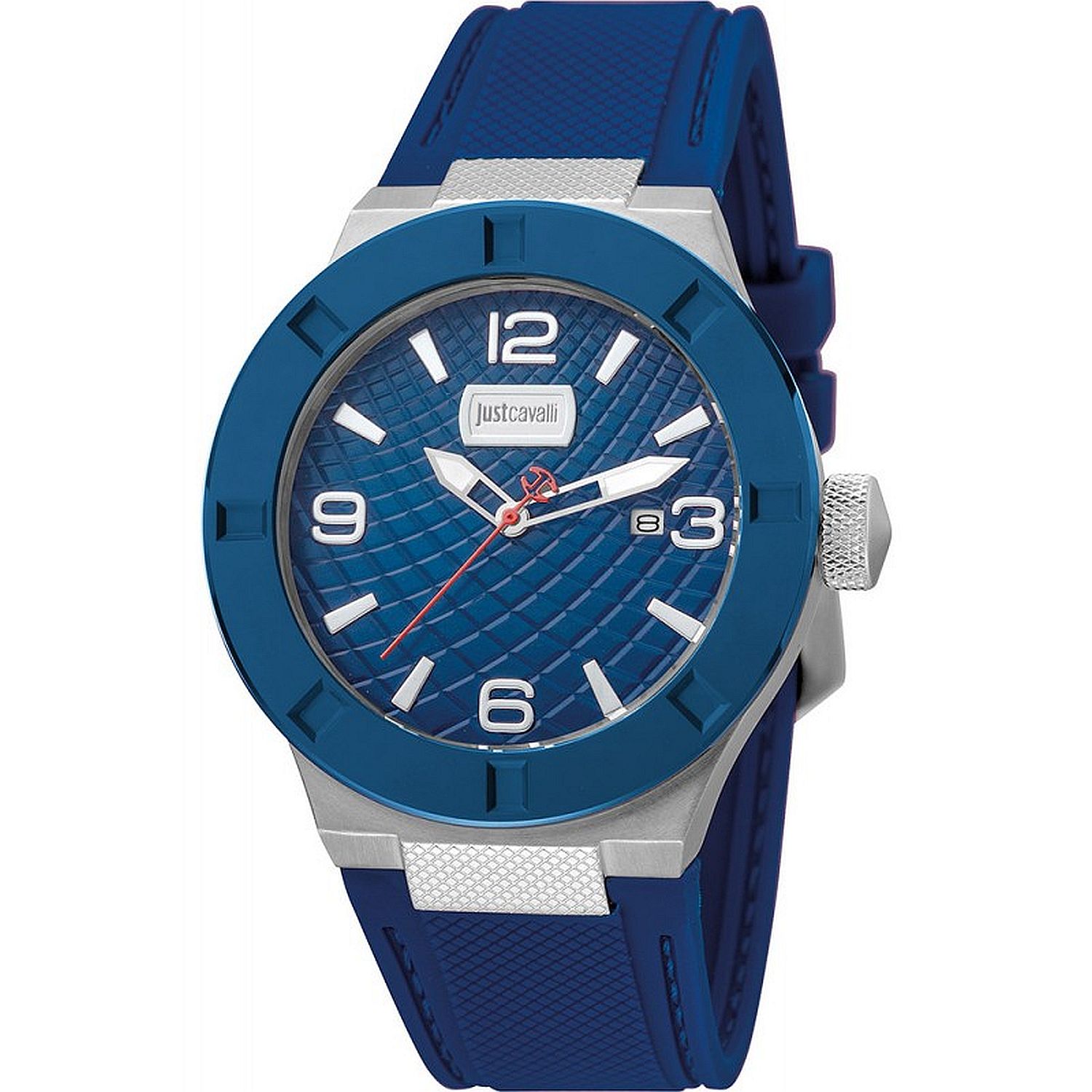 Ceas barbatesc Just Cavalli Rock Series Blue-Silver JC1G017P0025