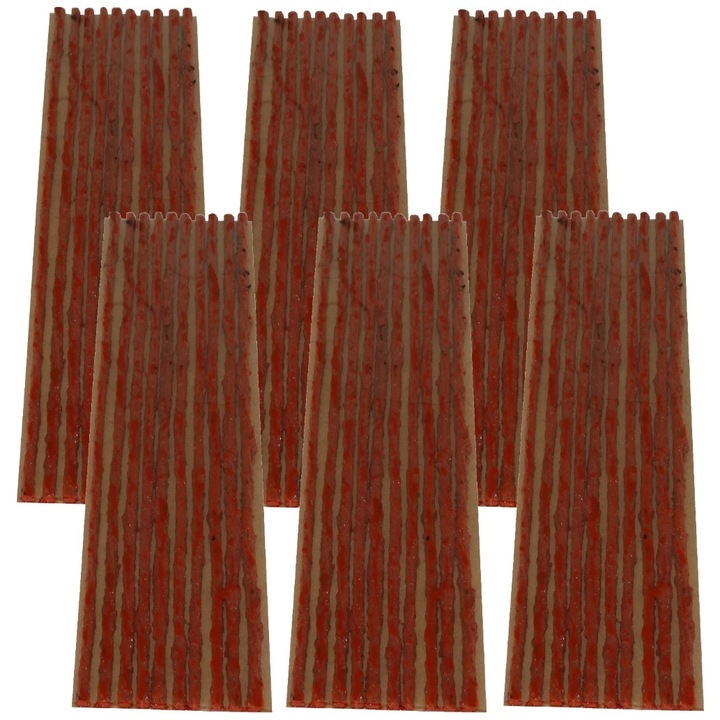 Set snur vulcanizare AERZETIX, 4 x 200 mm, 60 bucati, maro