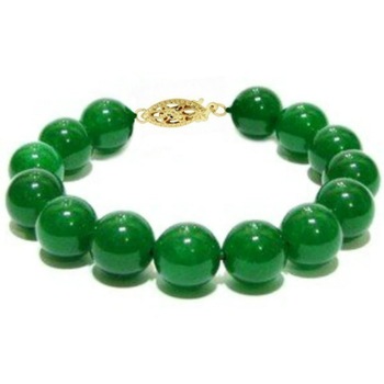 Bratara Aur Galben si Jad Natural Malaesian de 12 mm Bratara Aur Galben si Jad Natural Malaesian de 12 mm