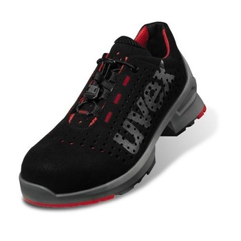 Pantofi de protectie uvex S1 SRC 85468, negru/rosu, marimea 40 Pantofi de protectie uvex S1 SRC 85468, negru/rosu, marimea 40