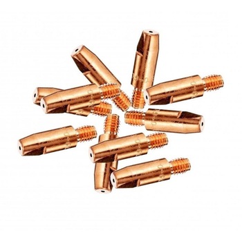 Duza de contact M6, L=28mm pentru sarma 1.0 mm (set de 10 buc) Duza de contact M6, L=28mm pentru sarma 1.0 mm (set de 10 buc)