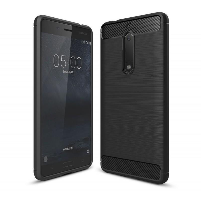 Husa TECH-PROTECT TPUCARBON Nokia 5 Black