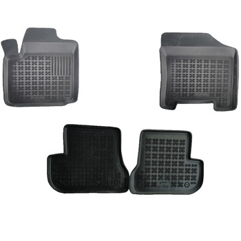 Set 4 covorase interior cauciuc stil tavita MAGSTAR LUX dedicate, compatibile cu Citroen C2 2003-2009 cu extinctor, Negru Set 4 covorase interior cauciuc stil tavita MAGSTAR LUX dedicate, compatibile cu Citroen C2 2003-2009 cu extinctor, Negru