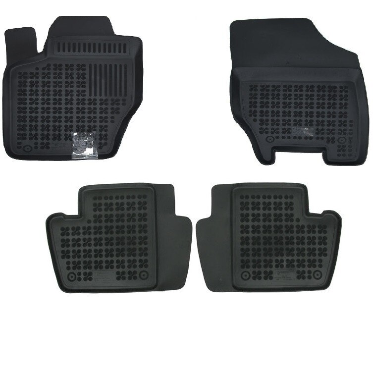 Set 4 covorase interior cauciuc stil tavita MAGSTAR LUX dedicate, compatibile cu Citroen Citroen C4 2004-2010, Negru