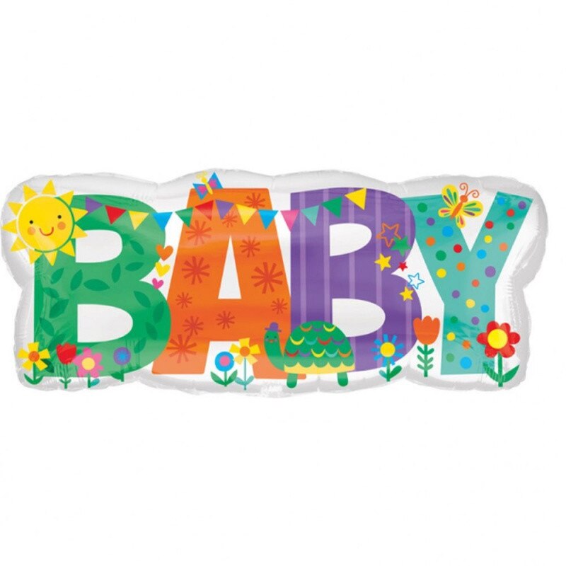 Balon Folie Figurina Baby - 83 x 35cm, Amscan 35591