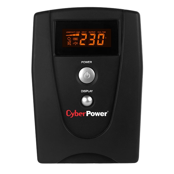 UPS Cyber Power Value800EILCD, 800 VA, 480 W, AVR, LCD Display, RJ11, RJ45, USB, Serial