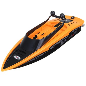 Barca cu telecomanda iUni RC Racing Boat Waterproof, Frecventa 2.4G, Portocaliu Barca cu telecomanda iUni RC Racing Boat Waterproof, Frecventa 2.4G, Portocaliu