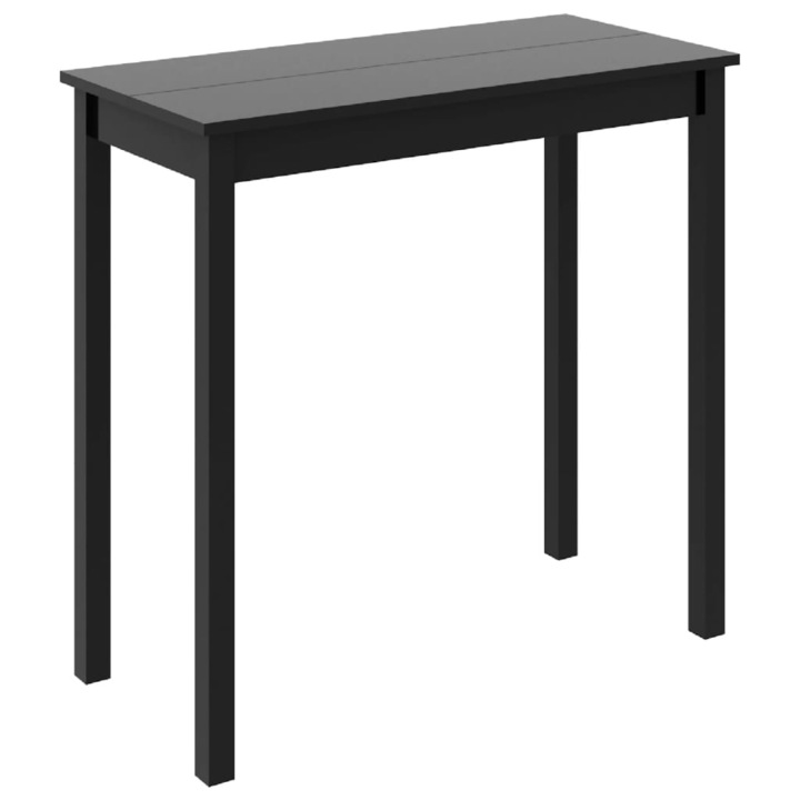 Бар маса VidaXL, MDF, 115 x 55 x 107 см, Черен