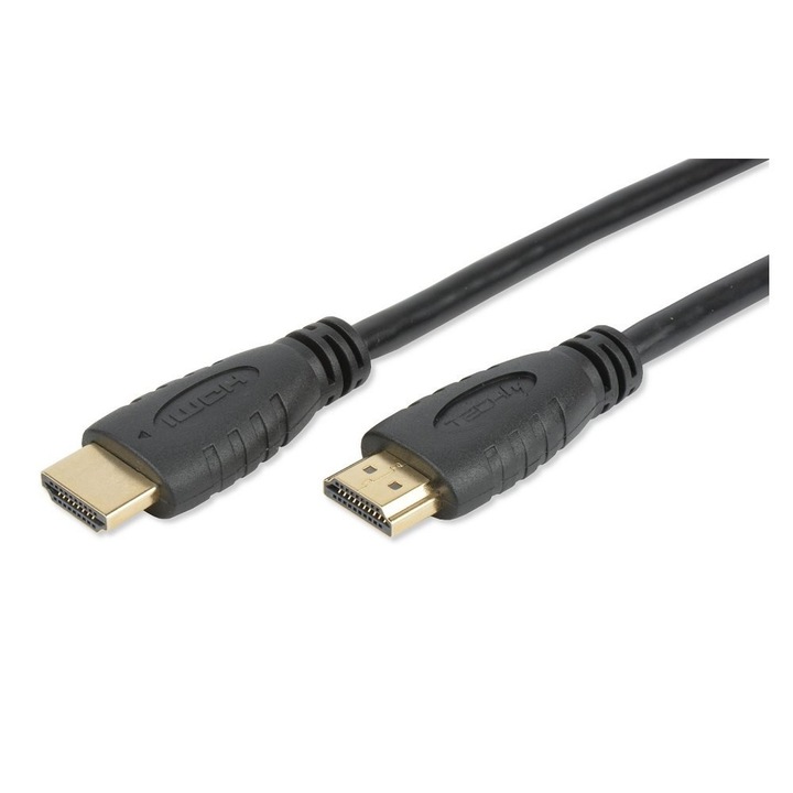 HDMI / HDMI Techly V2.0 M / M Ethernet kabel 3D4K Fekete 3m