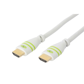 Cablu HDMI V1.4, Ethernet, 3M, Alb Cablu HDMI V1.4, Ethernet, 3M, Alb