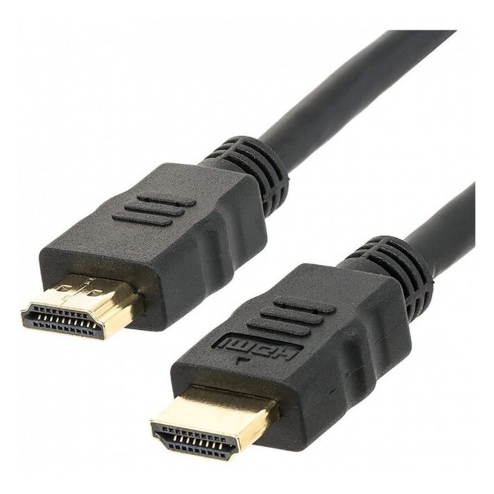Cablu HDMI tata - HDMI tata, High Speed, 2M, 4K @ 60Hz, Techly, Negru, ICOC HDMI-4-020NE