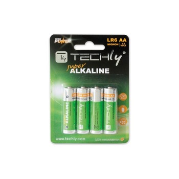 Baterii alcaline Techly, LR06 AA, 4buc Baterii alcaline Techly, LR06 AA, 4buc
