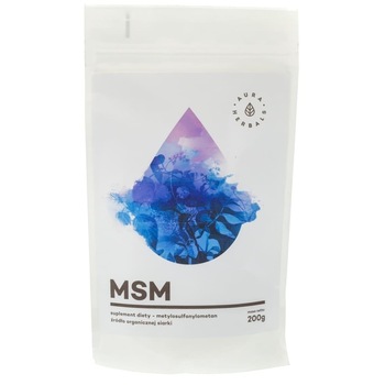 Supliment nutritiv Pulbere organica de sulf (MSM) Aura Herbals, 200 g Supliment nutritiv Pulbere organica de sulf (MSM) Aura Herbals, 200 g