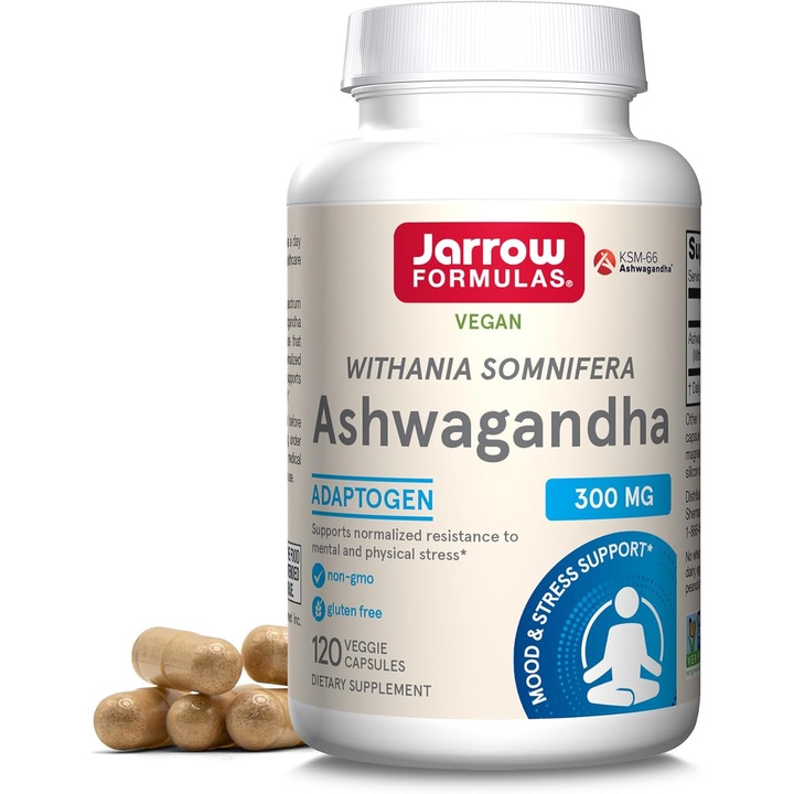 Supliment alimentar, Jarrow Formula, Ashwagandha, 120 capsule