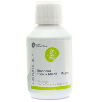Supliment nutritiv, Invex Remedies, Biochelat Zinc+Cupru+Magneziu, 150ml Supliment nutritiv, Invex Remedies, Biochelat Zinc+Cupru+Magneziu, 150ml