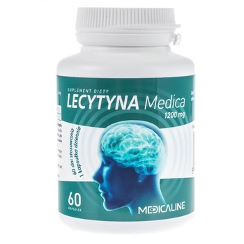 Supliment nutritiv MedicaLine, Lecitina, 1200mg, 60 capsule Supliment nutritiv MedicaLine, Lecitina, 1200mg, 60 capsule