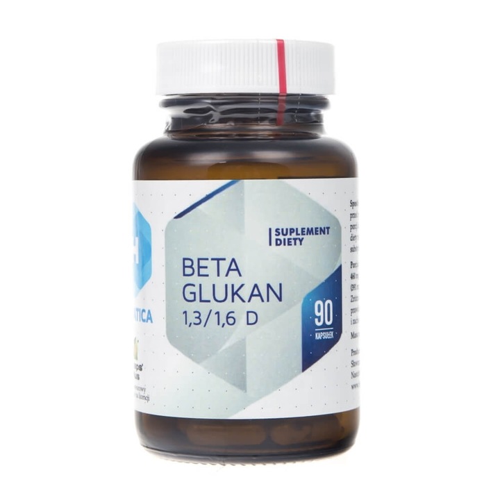 Hepatica Beta Glucan étrendkiegészítő, 1,3 / 1,6 D, 90 kapszula